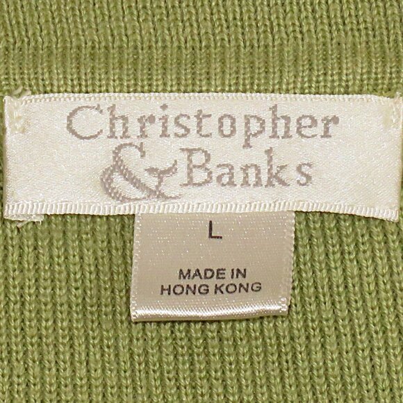 Chistopher & Banks Women's Sleeveless Sweater Blouse Size L (C341) - Picture 6 of 6